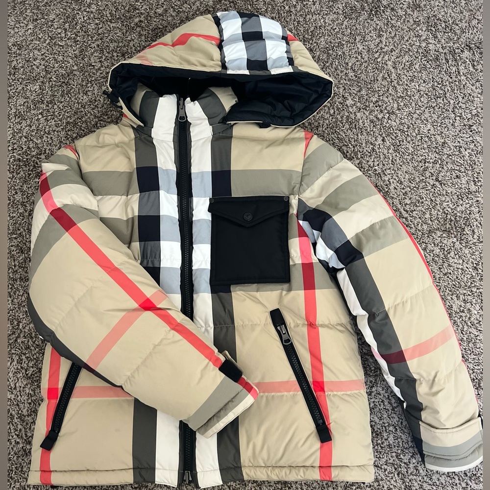 Burberry - reversible check puffer jacket